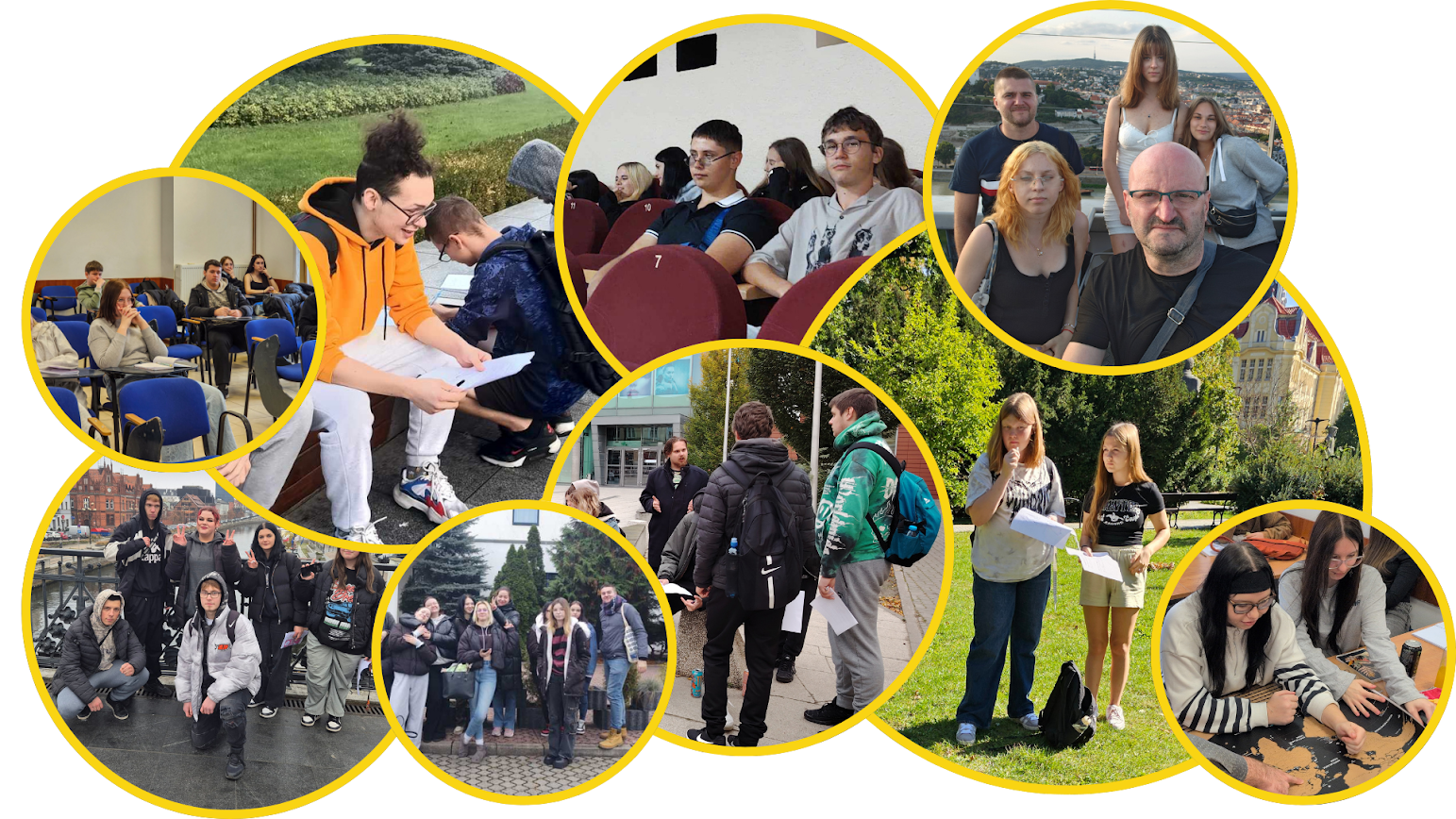 Uczniowie Professio w bańkach